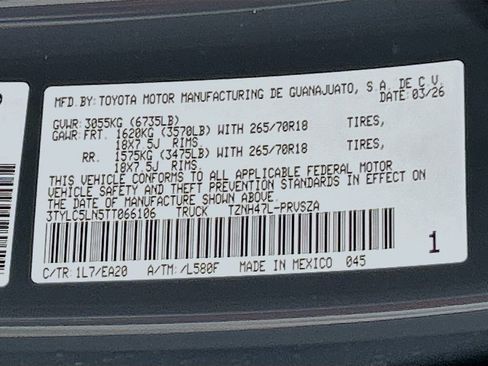 New 2026 Toyota Tacoma TRD Off-Road AWD/4WD image 29