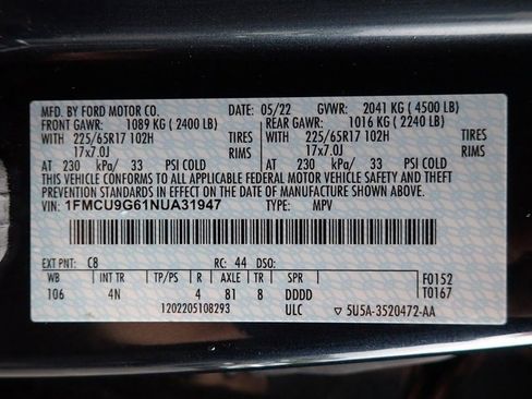 Certified 2022 Ford Escape SE w/ Cold Weather Package image 21