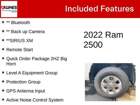Used 2022 RAM 2500 Big Horn w/ Level A Equipment Group AWD/4WD image 5