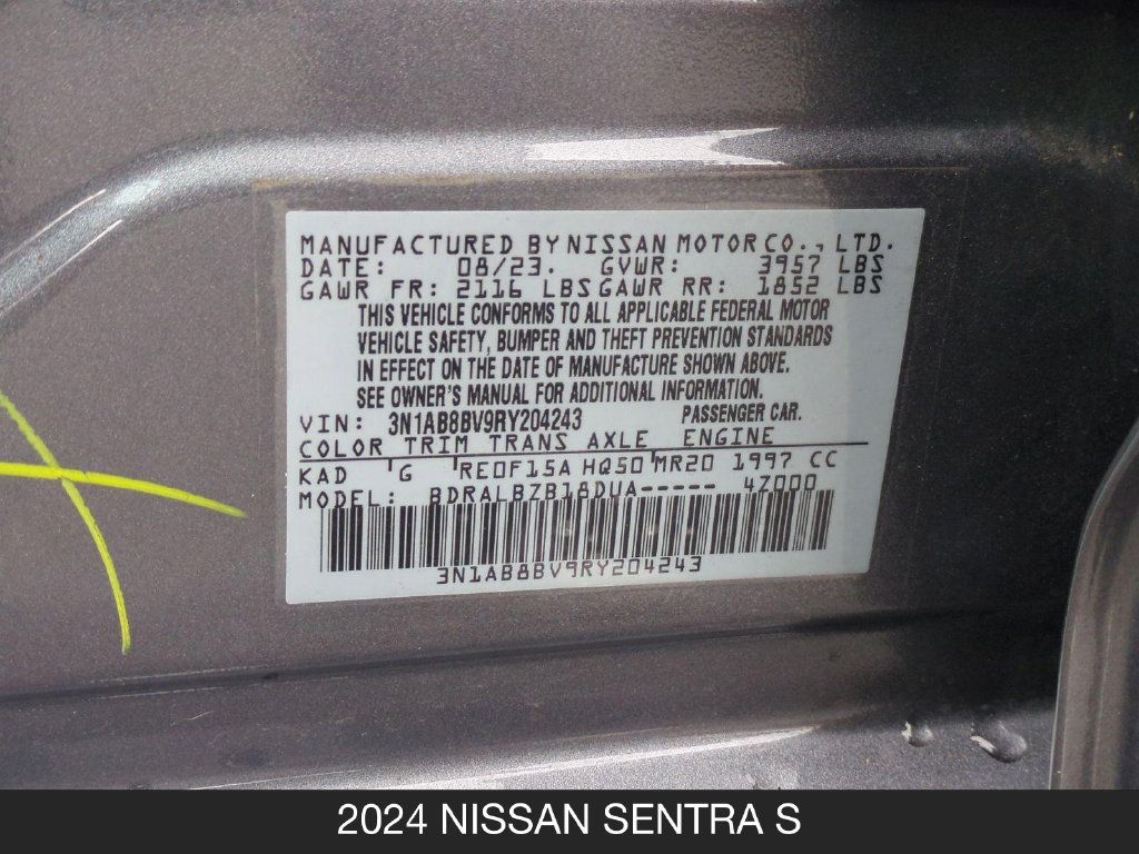 Certified 2024 Nissan Sentra S FWD image 24