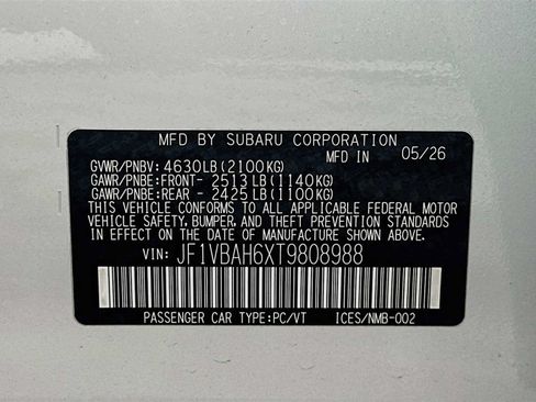 New 2026 Subaru WRX Premium AWD/4WD image 29