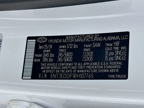 Used 2024 Hyundai Santa Cruz Limited image 37