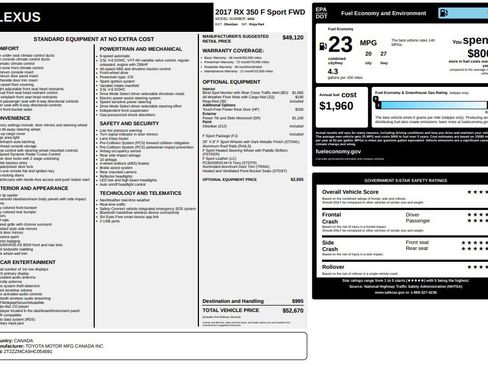 Used 2017 Lexus RX 350 F Sport image 21
