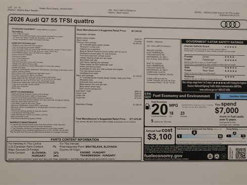 New 2026 Audi Q7 3.0T Premium Plus image 32