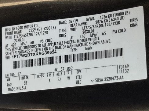 Used 2019 Ford F250 Lariat w/ Lariat Ultimate Package AWD/4WD image 12