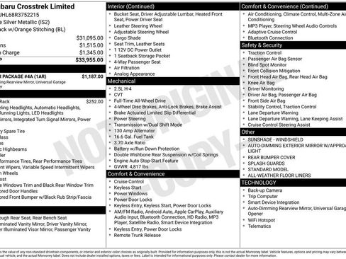 Used 2024 Subaru Crosstrek 2.5i Limited w/ Popular Package #4A image 43