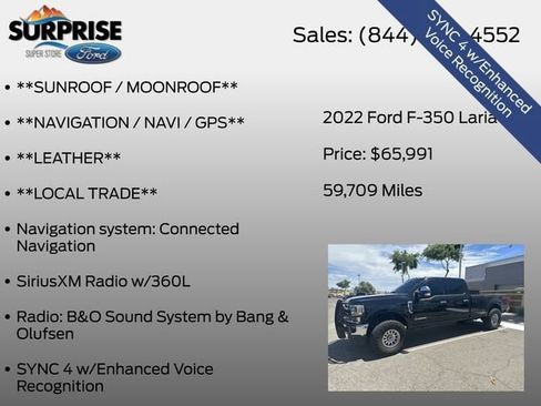 Used 2022 Ford F350 Lariat w/ Lariat Ultimate Package AWD/4WD image 19
