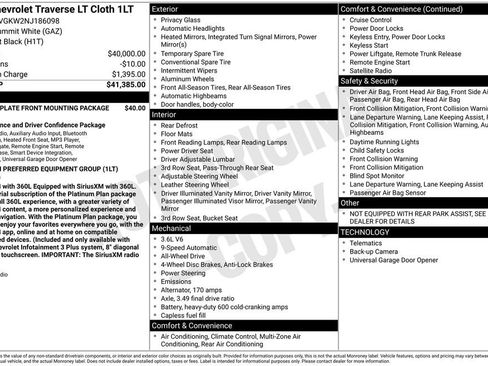 Used 2022 Chevrolet Traverse LT image 17