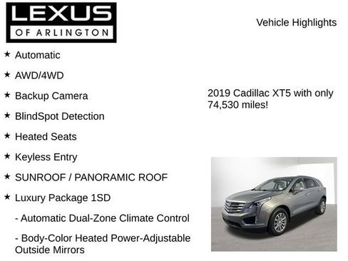 Used 2019 Cadillac XT5 Luxury AWD/4WD image 7
