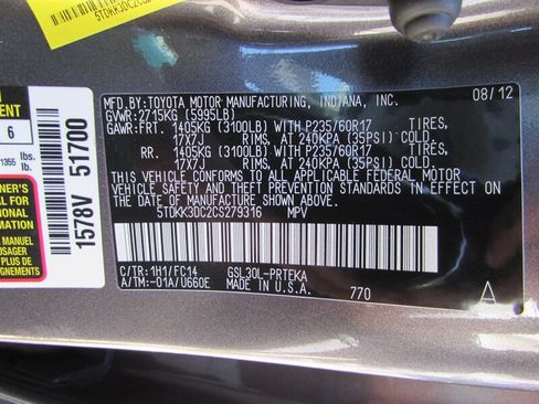 Used 2012 Toyota Sienna LE FWD image 30