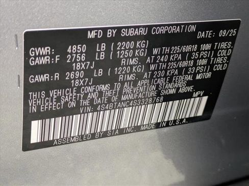 New 2025 Subaru Outback Limited w/ Popular Package #2 image 21