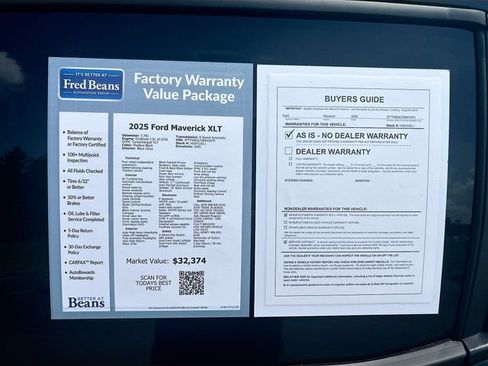 Used 2025 Ford Maverick XLT w/ Black Appearance Package AWD/4WD image 37