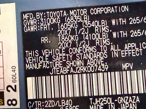 Used 2024 Toyota Land Cruiser w/ Premium Package AWD/4WD image 52