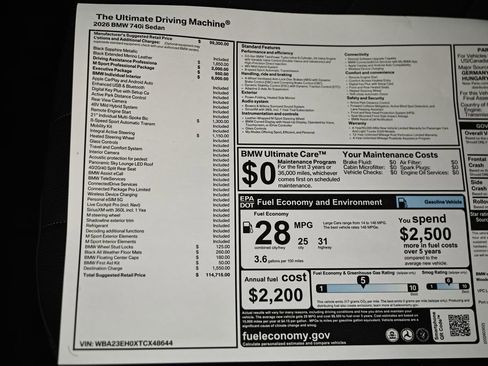 New 2026 BMW 740i w/ Executive Package image 26