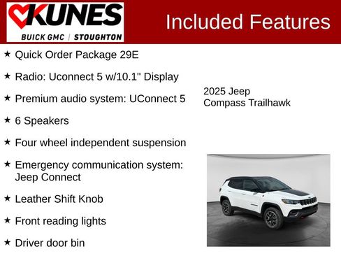 Used 2025 Jeep Compass Trailhawk AWD/4WD image 3