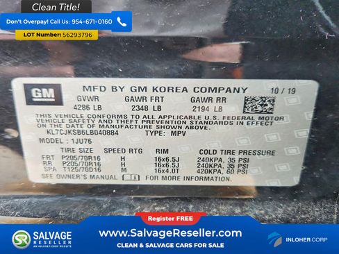 Used 2020 Chevrolet Trax LS w/ Tint and Cruise Package FWD image 16