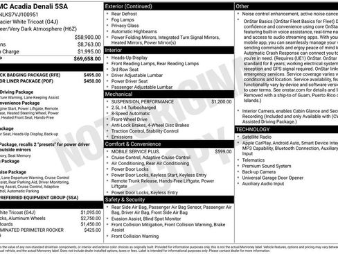 New 2027 GMC Acadia Denali w/ LPO, Black Badging Package FWD image 1