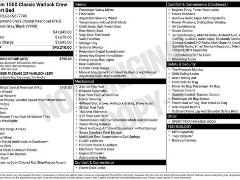 Used 2019 RAM 1500 Classic Warlock w/ Electronics Group image 3