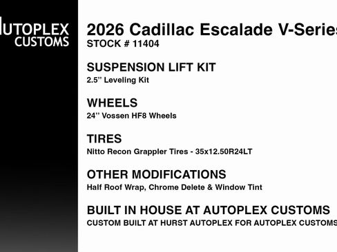 Used 2026 Cadillac Escalade V w/ LPO, ONYX Package image 2