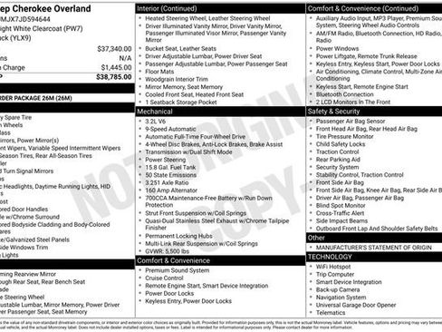 Used 2018 Jeep Cherokee Overland image 5