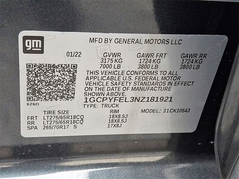 Used 2022 Chevrolet Silverado 1500 LT Trail Boss w/ Safety Package image 27