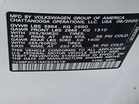 Used 2021 Volkswagen Atlas SEL AWD/4WD image 24