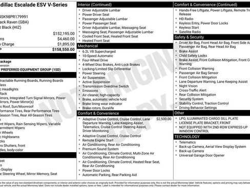 Used 2023 Cadillac Escalade ESV V AWD/4WD image 7