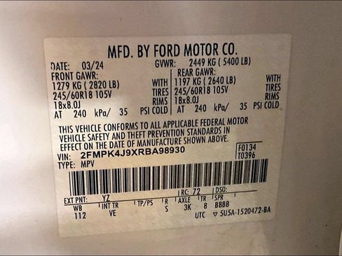 Certified 2024 Ford Edge SEL AWD/4WD image 34