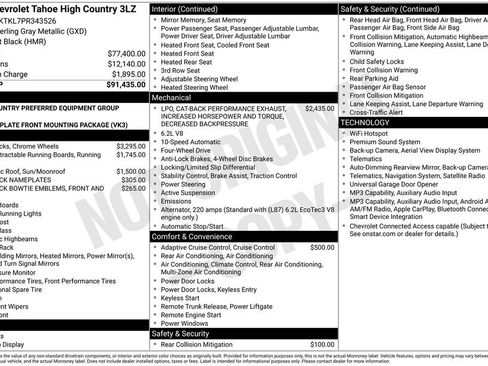 Used 2023 Chevrolet Tahoe High Country AWD/4WD image 4