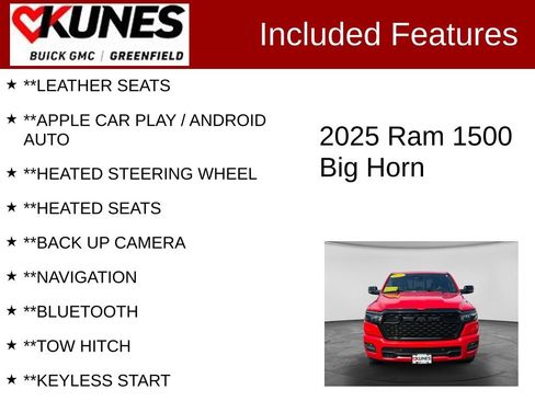 Used 2025 RAM 1500 Big Horn AWD/4WD image 2
