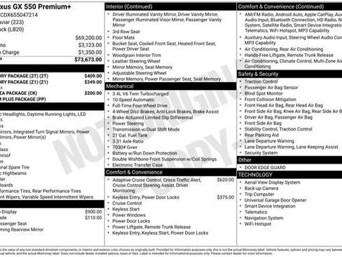 Used 2025 Lexus GX 550 w/ Accessory Package (2T) image 20
