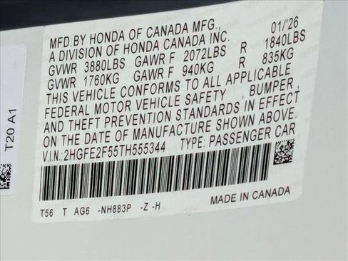 New 2026 Honda Civic Sport image 16