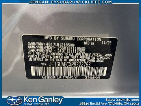 Certified 2024 Subaru Impreza 2.0i AWD/4WD image 27