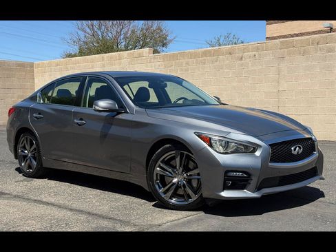 Used 2016 INFINITI Q50 Red Sport 400 AWD/4WD image 1