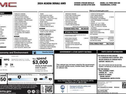 Used 2024 GMC Acadia Denali w/ Super Cruise Package image 15