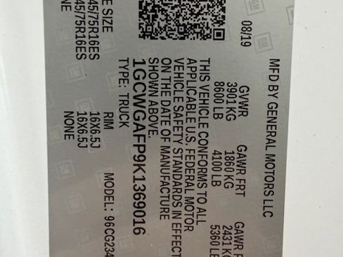 Used 2019 Chevrolet Express 2500 image 21