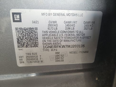 Used 2021 Chevrolet Traverse LS w/ LPO, Floor Liner Package FWD image 33
