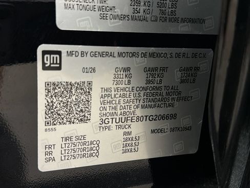 Used 2026 GMC Sierra 1500 AT4X AWD/4WD image 45