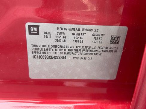 Used 2014 Chevrolet Sonic LT w/ Wheels and Fog Lamp Package image 11