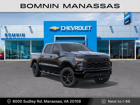New 2026 Chevrolet Silverado 1500 Custom w/ Turbomax Blackout Package AWD/4WD image 2