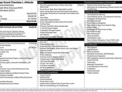 Used 2023 Jeep Grand Cherokee L Laredo AWD/4WD image 29