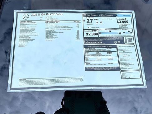 New 2026 Mercedes-Benz E 350 4MATIC Sedan image 14