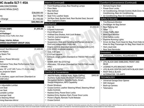 Used 2019 GMC Acadia SLT w/ Black Edition image 5