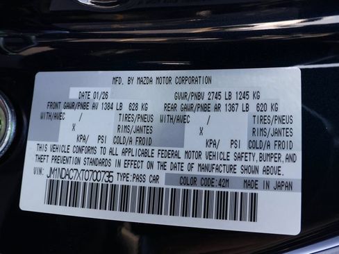 New 2026 MAZDA MX-5 Miata Club w/ Interior Package RWD image 42