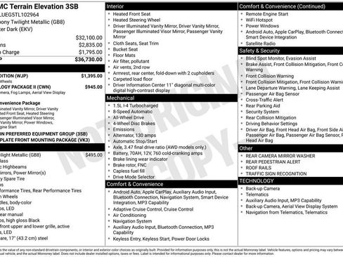 Used 2026 GMC Terrain Elevation w/ Black Edition image 34