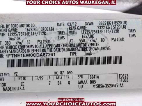 Used 2012 Ford E-150 and Econoline 150 w/ PWR Group image 29