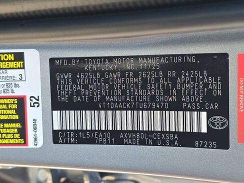 New 2026 Toyota Camry SE image 34