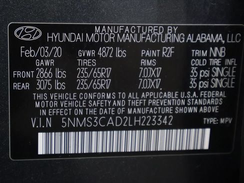 Used 2020 Hyundai Santa Fe SEL AWD/4WD image 42
