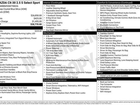 Used 2025 MAZDA CX-30 AWD 2.5 S w/ Select Sport Pkg image 26