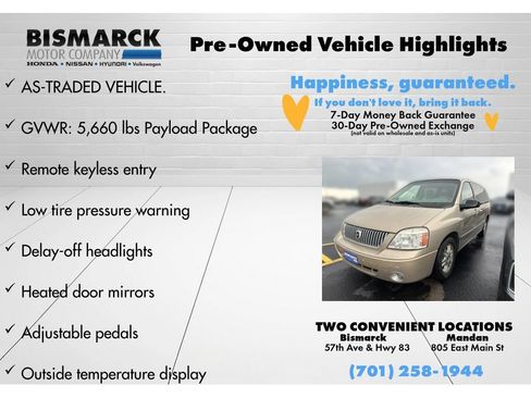 Used 2007 Mercury Monterey Luxury FWD image 7